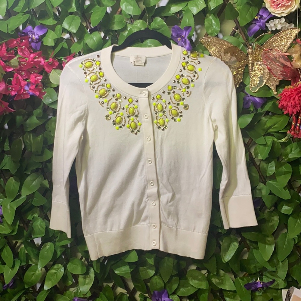 Kate Spade Cream Cardigan Sweater